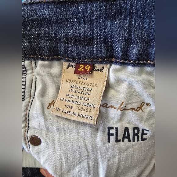 7 For All Mankind‎ Flare Size 29 X 33L Womens Jeans - Picture 8 of 13